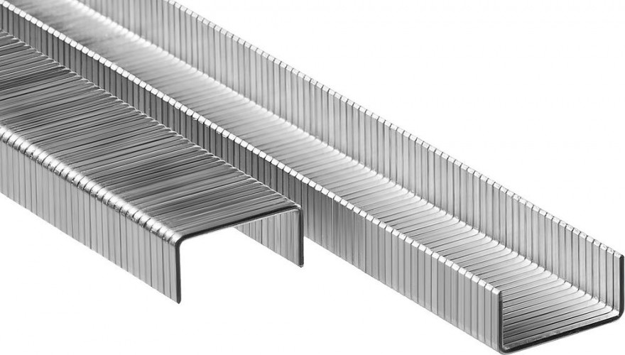 Скоба ЗУБР МАСТЕР 16 мм для степлера тонкие широкие тип 80, 5000 шт 31880-16 - изображение 2