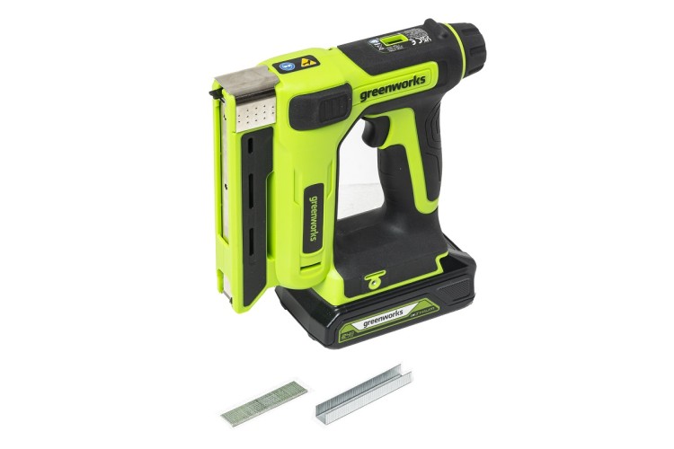 Скобозабиватель аккумуляторный GREENWORKS G24CS10 без АКБ и ЗУ 3400107 - изображение 2