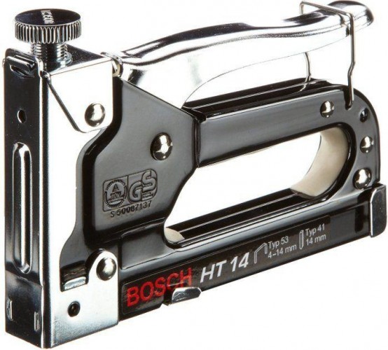 Скобозабиватель ручной BOSCH HT14 (скоба 53,  4-14 мм, штифт 41, 14 мм ) 0603038001