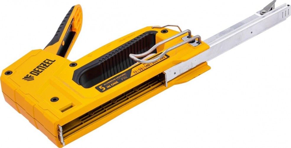 Скобозабиватель ручной Denzel тип 53 и 13, 6-14мм, тип 140, 10-14мм, тип 300, 15мм, тип 500, 15мм 40215 - изображение 5