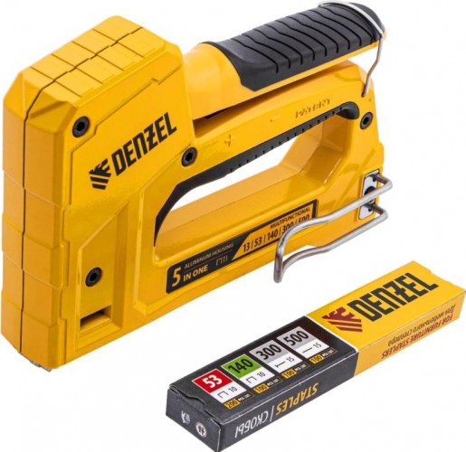 Скобозабиватель ручной Denzel тип 53 и 13, 6-14мм, тип 140, 10-14мм, тип 300, 15мм, тип 500, 15мм 40215 - изображение 2