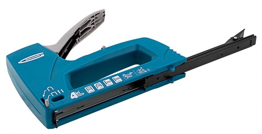 Скобозабиватель ручной GROSS 8-14мм степлер мебельный универс. (universell 4) пласт, 4 41005 - изображение 3
