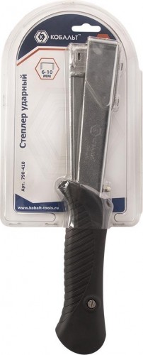 Скобозабиватель ручной Кобальт 790-410 механический ударный, 6-10 мм, тип 140, обрезиненн - изображение 2