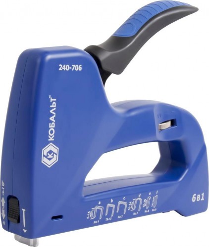 Скобозабиватель ручной Кобальт 240-706 механический 6 в 1 6-14 мм (тип 53, 140, 13), для - изображение 3