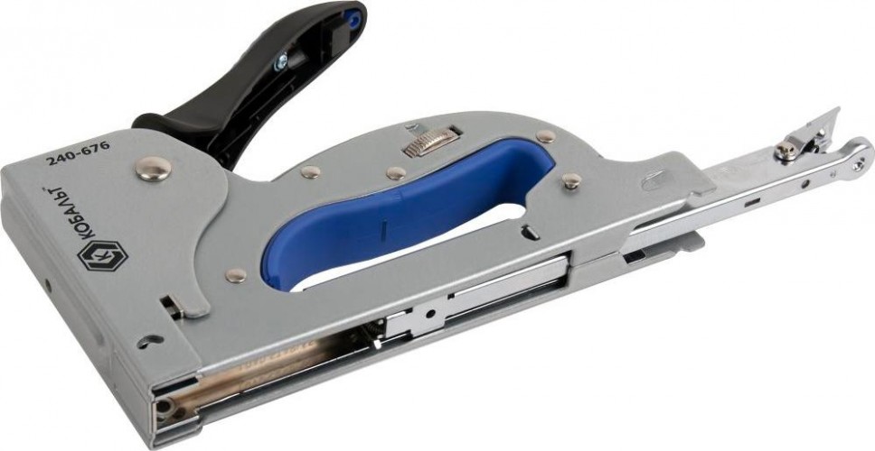 Скобозабиватель ручной Кобальт 240-676 механический 6-14 мм, тип 140, регулятор удара, ув - изображение 2