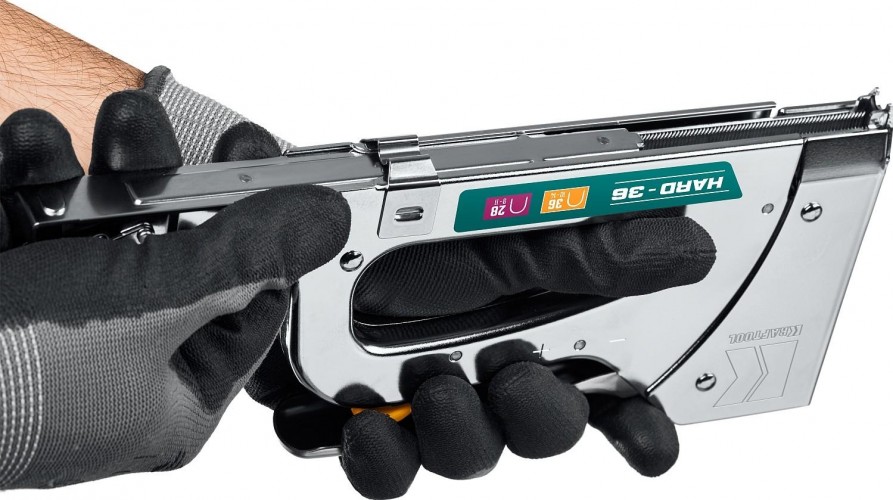 Скобозабиватель ручной KRAFTOOL 3186 кабельный рессорный тип 36(10-14мм)/28, ha - изображение 4