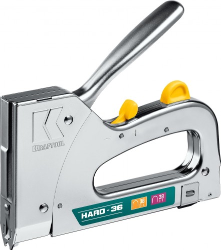 Скобозабиватель ручной KRAFTOOL 3186 кабельный рессорный тип 36(10-14мм)/28, ha