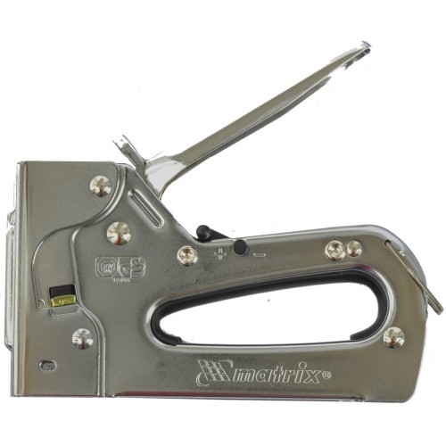 Скобозабиватель ручной MATRIX 6-14 мм степлер мебельный металлический регулируемый, тип  40913 - изображение 2
