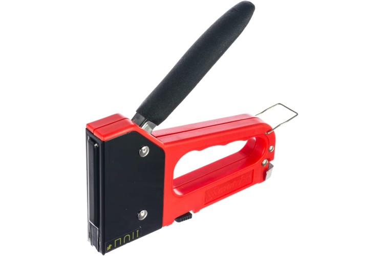 Скобозабиватель ручной MATRIX 6-14 мм степлер мебельный 4-функциональный пластиковый, ти 40905