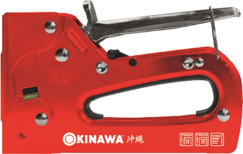 Скобозабиватель ручной OKINAWA 2364 HEAVY 3 в 1, регулируемая сила удара, металлически