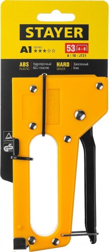 Скобозабиватель ручной STAYER A 53 степлер пластиковый корпус, для тонкой тип 53 (4-8 3140_z01 - изображение 5