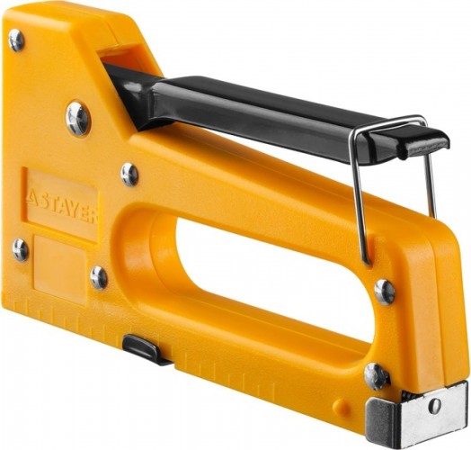 Скобозабиватель ручной STAYER A 53 степлер пластиковый корпус, для тонкой тип 53 (4-8 3140_z01 - изображение 2