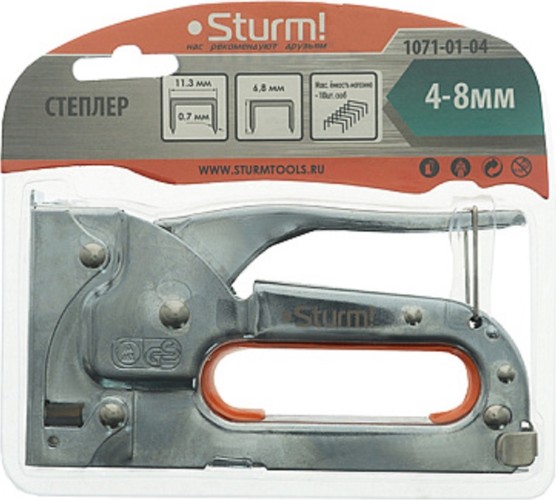 Скобозабиватель ручной Sturm 1071-01-04 металл. корпус - изображение 5