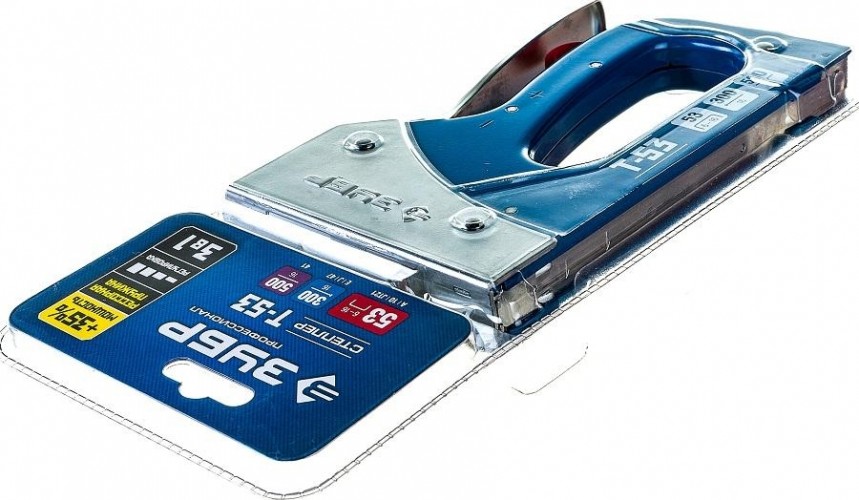 Скобозабиватель ручной ЗУБР ПРОФИ T-53 степлер для 3-в-1: тип 53 (6-16 мм) / 300 (16 мм)  31523_z01 - изображение 4