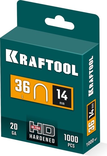 Скобы KRAFTOOL 31636-14 для степлера, кабельные, тип 36 (l) - изображение 3