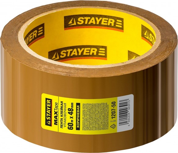 Скотч STAYER MASTER клейкая лента, коричневая, 48ммх60м 1207-50