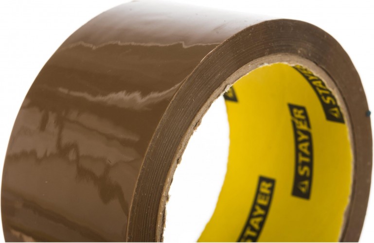 Скотч STAYER MASTER клейкая лента, коричневая, 48ммх60м 1207-50 - изображение 2