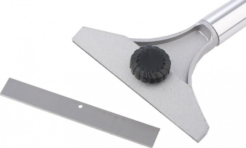 Скребок MATRIX 100 мм , фиксированное лезвие, металлическая обрези 79545 - изображение 2