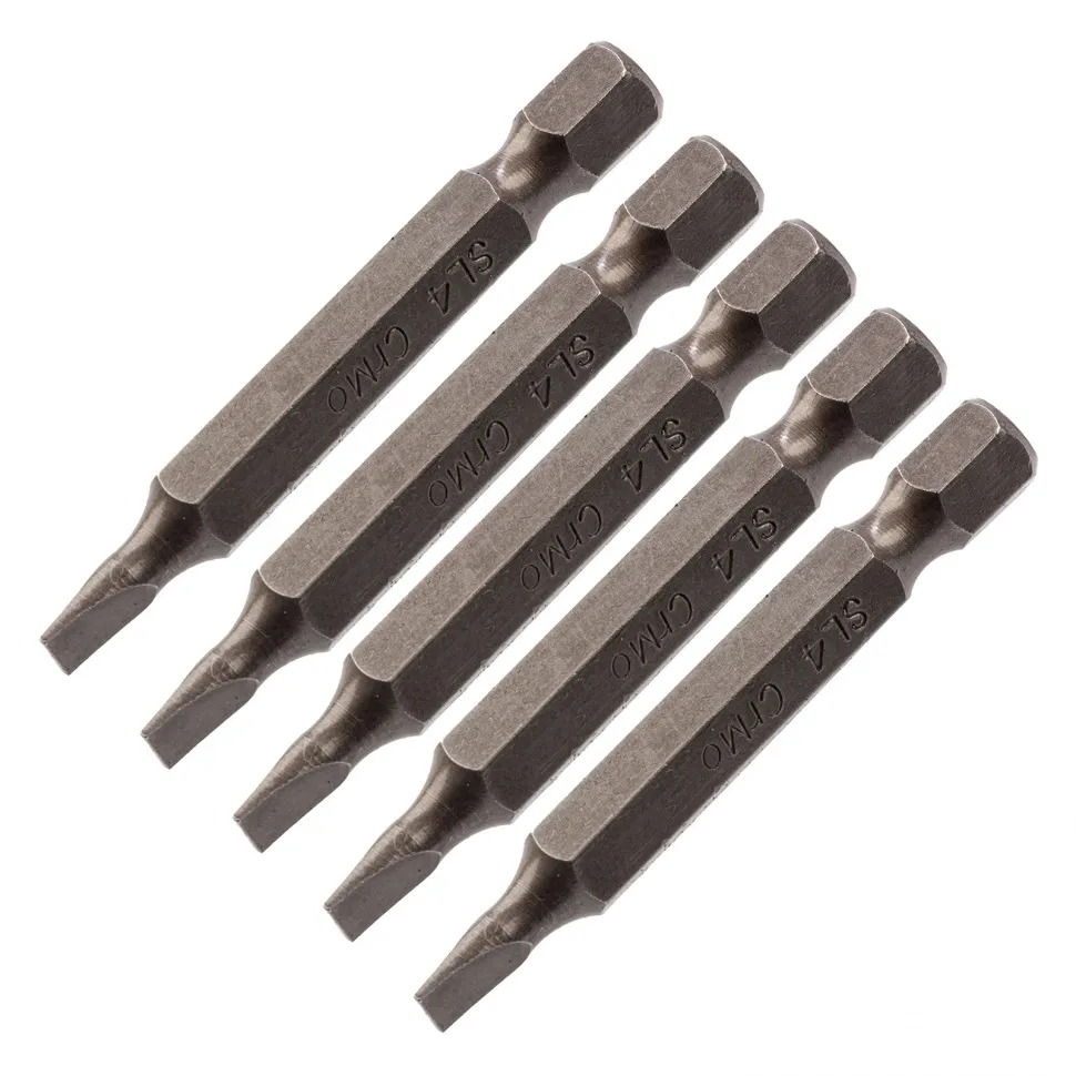 Бита Сибртех SL4x50, сталь CrMo, 5 шт.