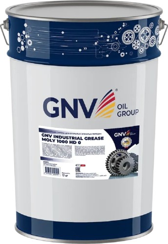 Смазка GNV Industrial Grease MOLY 1000 HD 0 17 кг GIGM3151032001924EP018