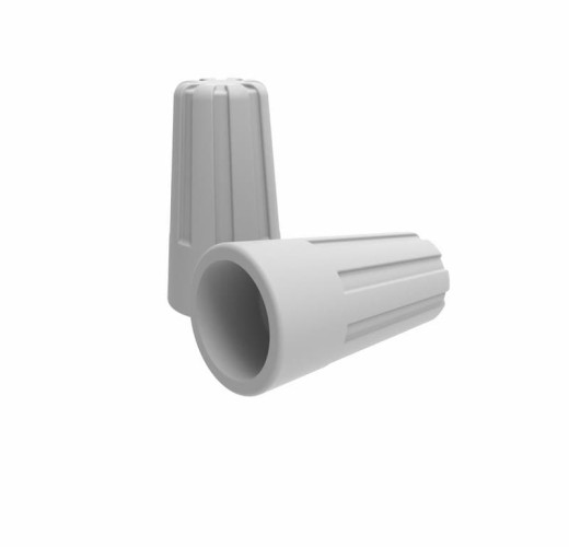 Соединитель проводов REXANT СИЗ-1 ( уп 100 шт ) изолирующий ø2,7 мм (1,0-2,75 мм²), серый 07-5216