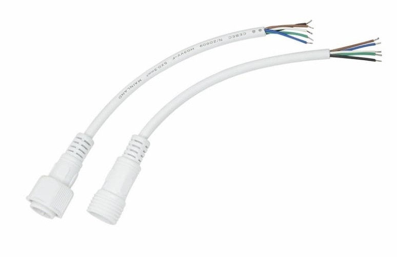Соединительный кабель REXANT 11-9450 (5pin) герметичный (IP67) 5х0,5мм, белый