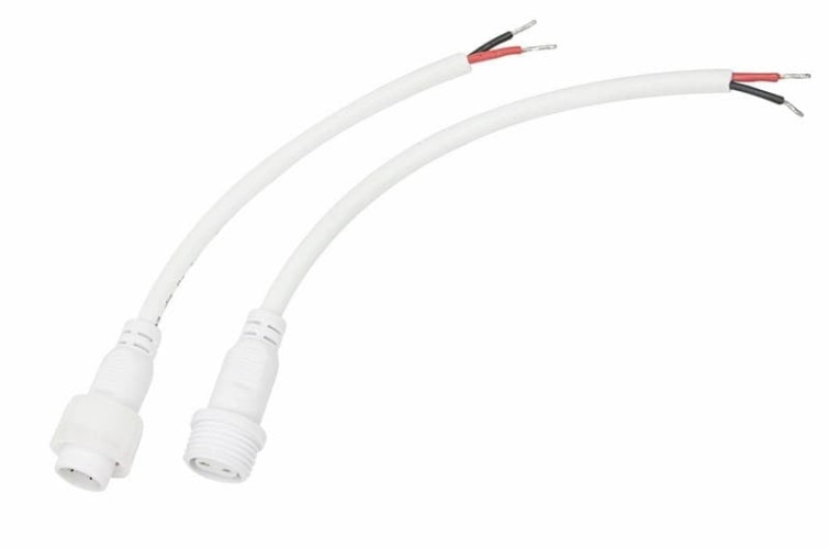 Соединительный кабель REXANT 11-9820 (2pin) герметичный (IP67) 2х1,0мм, белый
