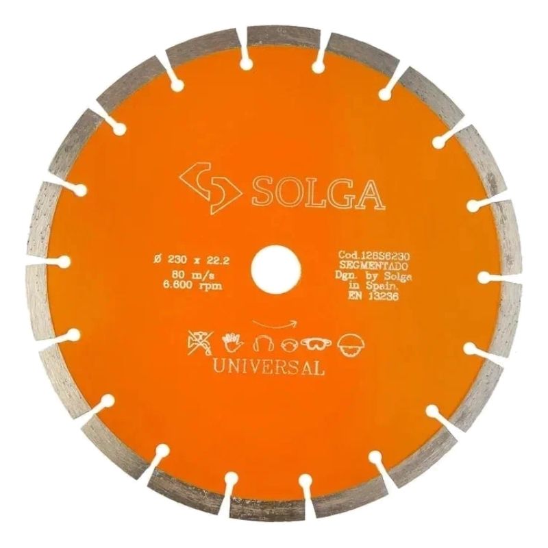 Диск алмазный Solga Diamant BASIC сегментный (железобетон) 230x22,23 мм