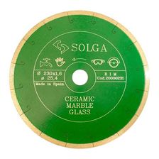 Диск алмазный Solga Diamant CERAMICS, MARBLE сплошной (керамика, мрамор) 230x25,4 мм - изображение 2