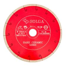 Диск алмазный Solga Diamant HARD CERAMICS сплошной (керамогранит) 200x25,4 мм - изображение 8