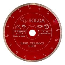 Диск алмазный Solga Diamant HARD CERAMICS сплошной (керамогранит) 230x25,4 мм - изображение 8