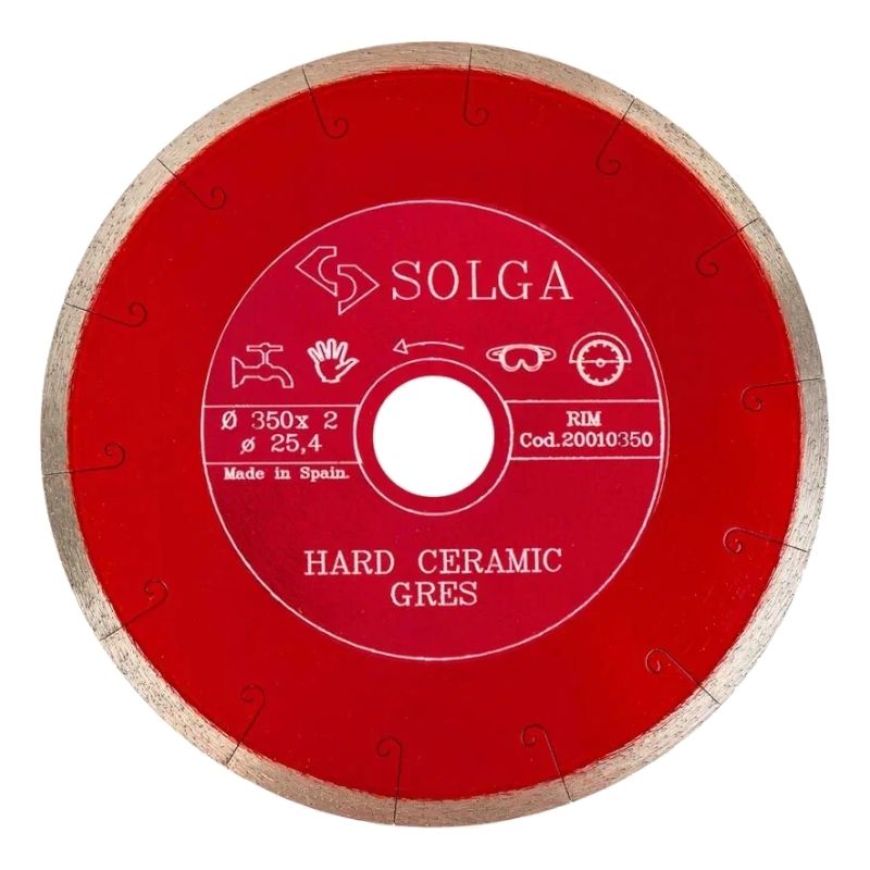Диск алмазный Solga Diamant HARD CERAMICS сплошной (керамогранит) 350x25,4 мм