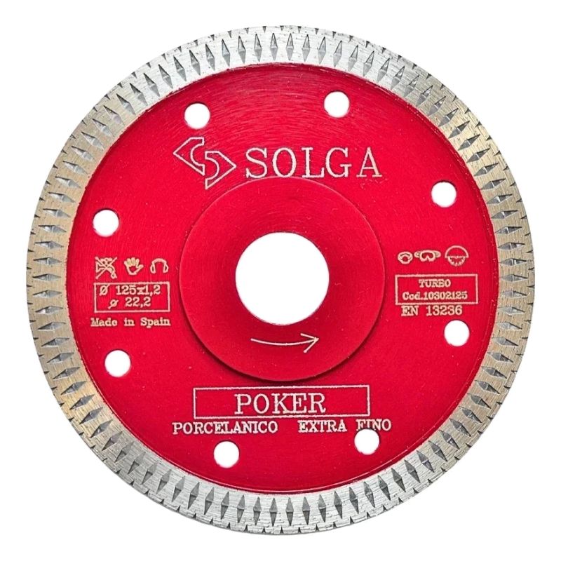 Диск алмазный Solga Diamant HARD MATERIALS 1,2 мм сплошной (гранит, керамогранит) 125x22,23 мм
