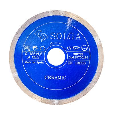 Диск алмазный Solga Diamant HARD TILES 1,1мм сплошной (керамогранит, керамика) 125x22,23 мм - изображение 13