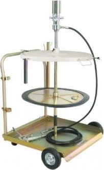 Солидолонагнетатель пневматический LUBEWORKS 1700536 с тел. для бочек 200кг, крышка600, мембрана 585мм