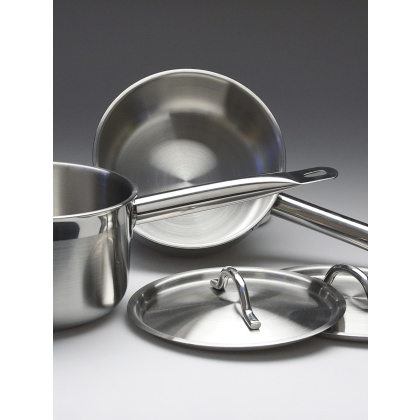 СОТЕЙНИК 4л нерж.тройное дно d=200 h=125, с двумя ручками, ИНДУКЦИЯ, LUXSTAHL - изображение 2