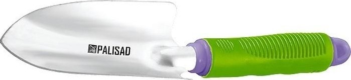 Совок посадочный PALISAD 85х300 мм CONNECT широкий, стальной, пластиковая рукоятка, 63001