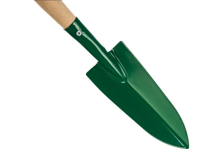 Совок посадочный РОСТОК 160мм с деревянной ручкой,узкий 39605 - изображение 2