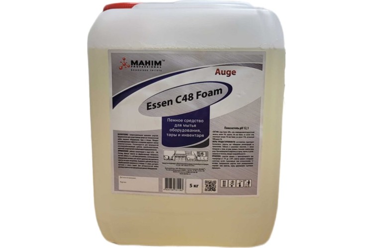Средство для мытья оборудования, тары и инвентаря MAHIM Auge Essen C48 Foam (5 л)