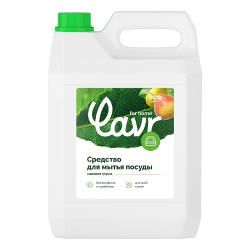 Средство для мытья посуды LAVR for home садовая груша, 5 л 3106