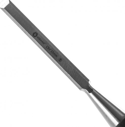 Стамеска Кобальт 245-527 плоская 10х140 мм, cr-v, двухкомпонентная рукоятка - изображение 3