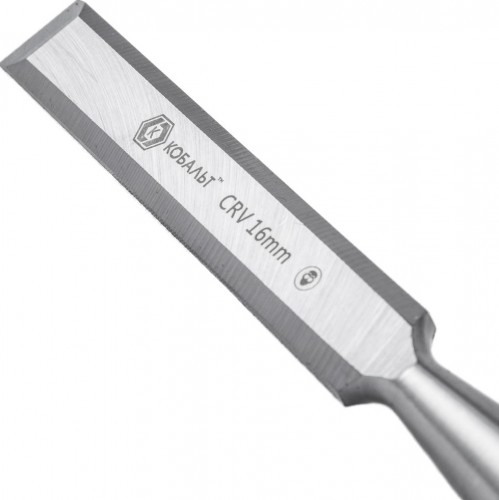 Стамеска Кобальт 245-558 плоская 16х140 мм, cr-v, двухкомпонентная рукоятка - изображение 2