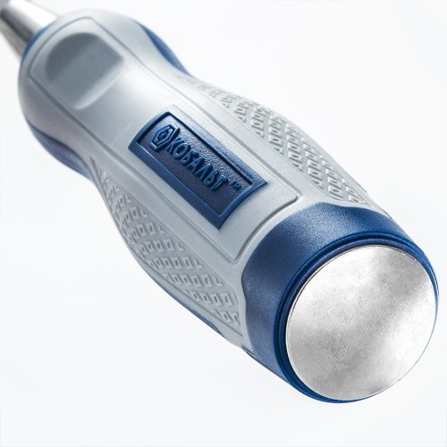 Стамеска Кобальт 245-572 плоская 20х140 мм, cr-v, двухкомпонентная рукоятка - изображение 4