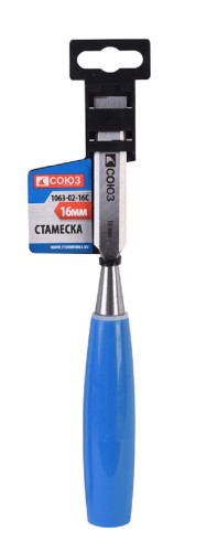 Стамеска СОЮЗ 1063-02-16С 16 мм, углеродистая сталь, 50 hrc - изображение 2