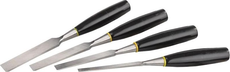 Стамеска STAYER MASTER набор: плоские с пластмассовой ручкой, 6/12/18/25, 1820-H4