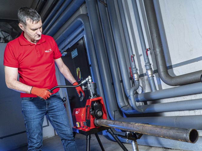 Станок для обработки труб VOLL 2.24012 желобонакатный V-Groover 12, 2-12" - изображение 2