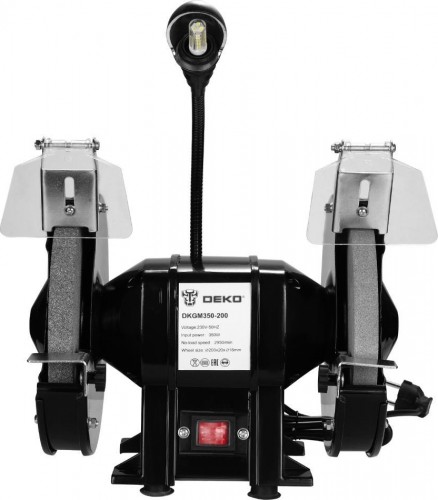 Станок заточной DEKO DKGM400-200 с лампой 063-4324 - изображение 3