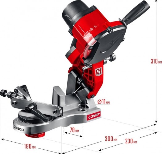 Станок заточной ЗУБР СЦ-200 для заточки цепей - изображение 2