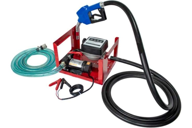 Станция перекачки топлива Petropump DCFD 80 12в (мех. счетчик, мех. пистолет), 80 л/мин PP320006