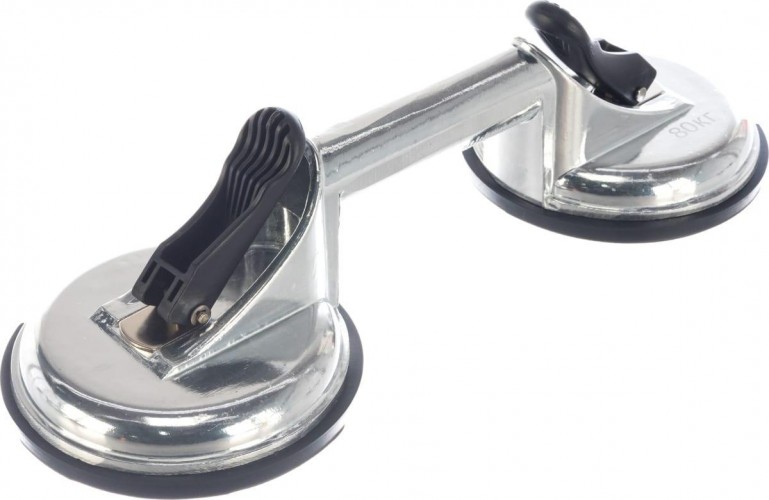 Стеклодомкрат Кобальт 911-093 двойной алюминиевый, 80 кг